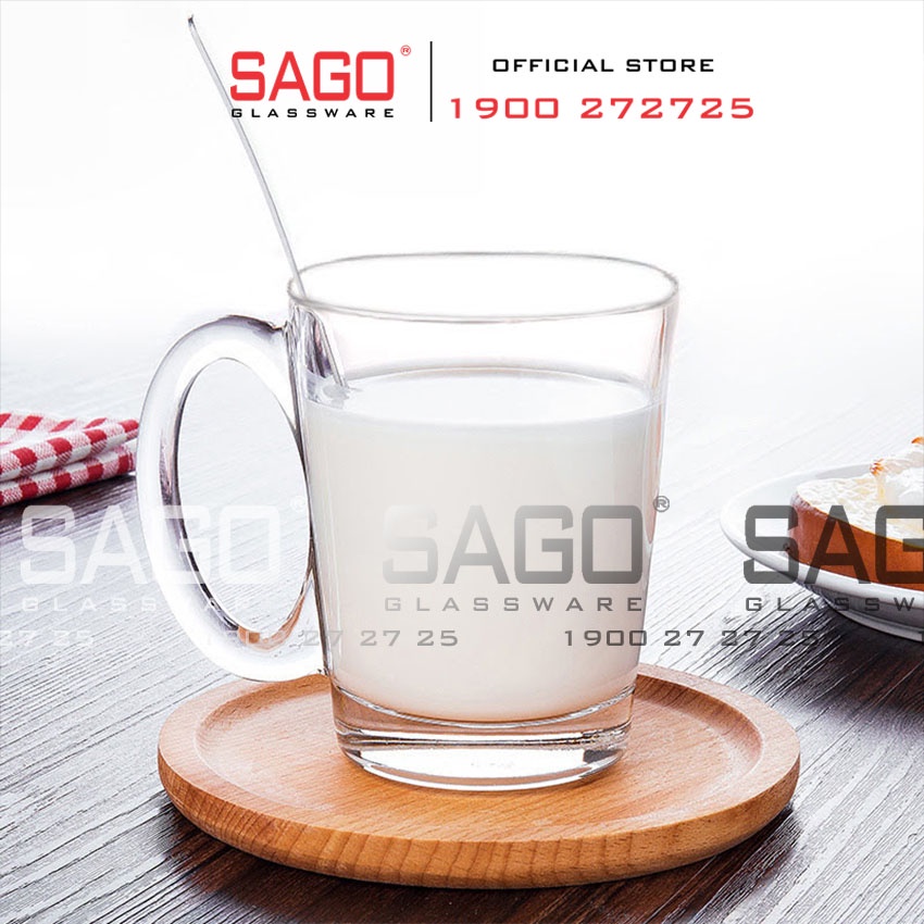 Ly Thủy Tinh Có Quai Union Nouveau Mug 305ml , Nhập Khẩu Thái Lan