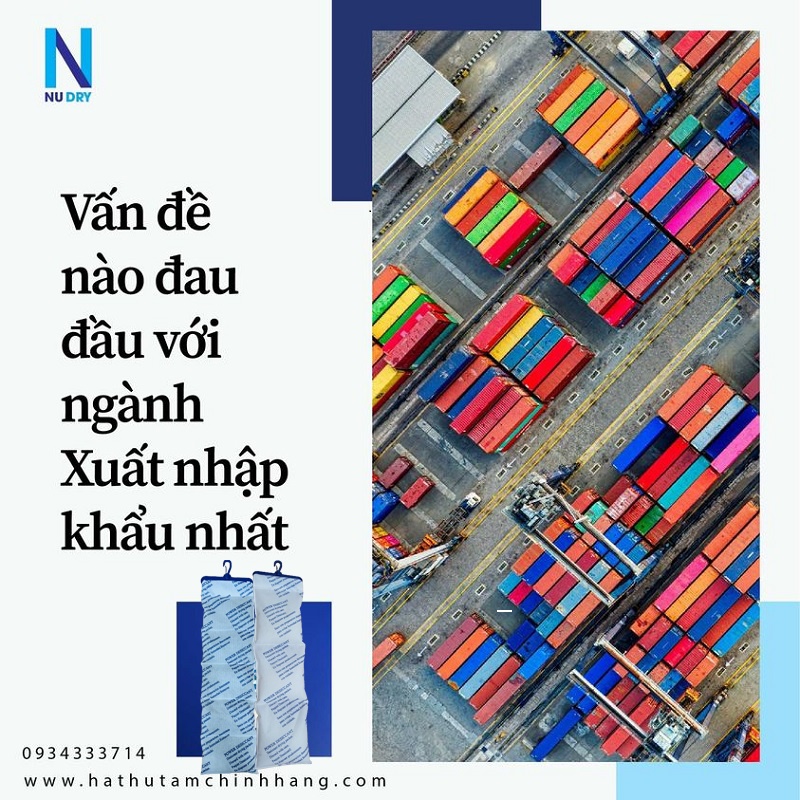 Túi hút ẩm  treo container SILICGER loại 1 kg 3 túi/ 4 túi  hạt  hút ẩm treo phòng - NU DRY