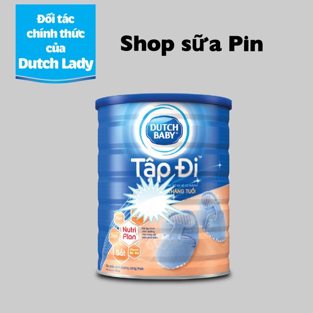 (HCM) Sữa bột Dutch Lady Tập đi lon 900g