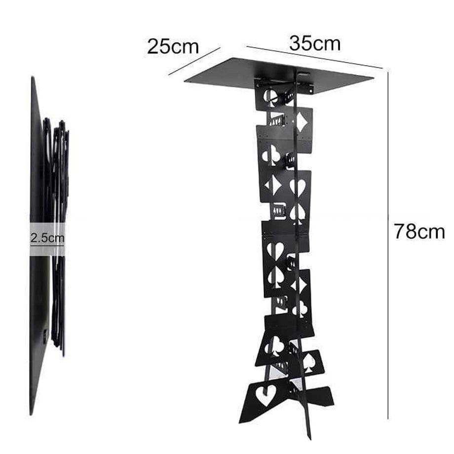 Phụ kiện ảo thuật : Bàn gấp kim loại đen