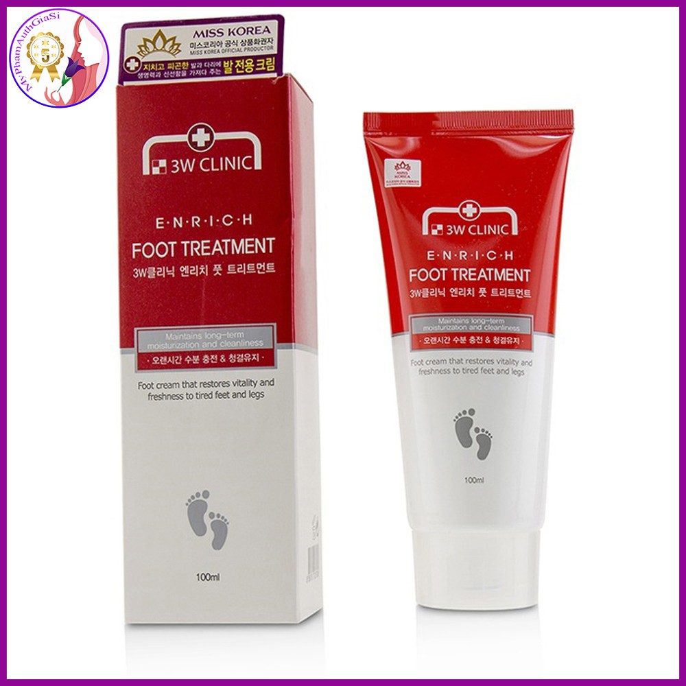 KEM DƯỠNG DA CHÂN 3W CLINIC- ENRICH FOOT TREATMENT CREAM