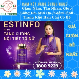 Viên Nội Tiết ESTINFO (HD 2027) - Giúp Tăng Cường Nội Tiết Tố, Tăng Cường Sức Khỏe Nữ Giới, Đẹp Da