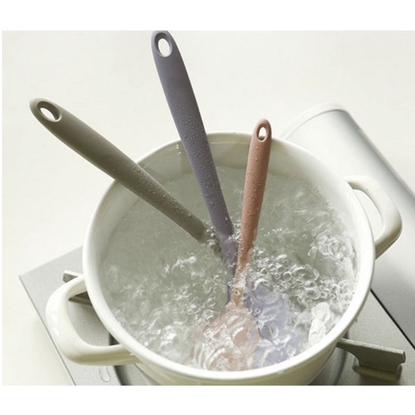 Dụng Cụ Silicon Nấu Ăn Dặm Cho Bé 3 Màu Pastel Hàn Quốc An Toàn Sức Khoẻ