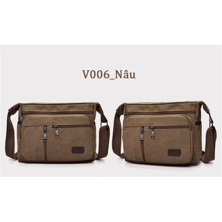 [CỰC RẺ] Túi Vải Đeo Chéo Nam V006 Chất Liệu Bền Đẹp Phong Cách Trẻ Trung Thanh Lịch