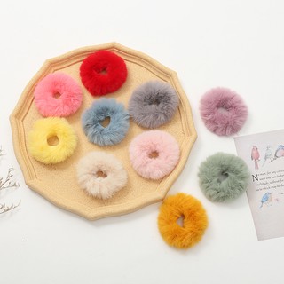 [Hot Trend] Dây Cột Tóc Lông Thú Mới Phong Cách Hàn Quốc Scrunchies Mềm Co Giãn Tốt Đơn Giản Cho Cho Nữ O2O Shop
