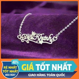 Dây chuyên khắc chữ bạc ta - Vàng Bạc Trang Quỳnh -  chuyên phụ kiên trang sức bạc