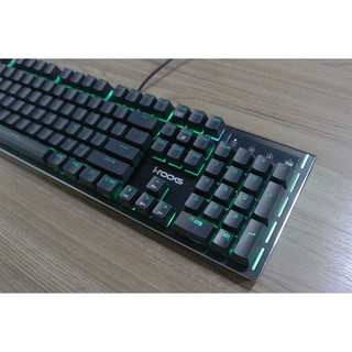 Bàn phím I-ROCKS K62E Multi-Color BlackLighting Metal