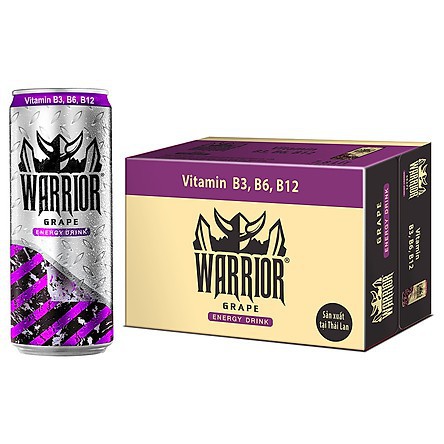 Thùng 24 Lon nước tăng lực Warrior- Sting Thái