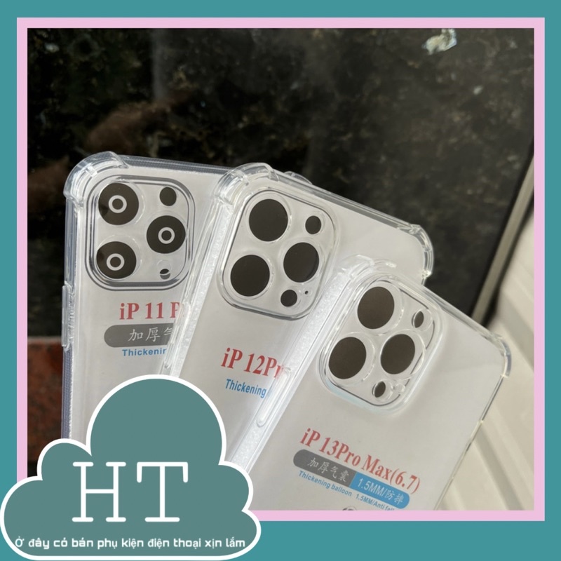 Ốp lưng Iphone chống sốc trong suốt 6/6+/7+/8+/X/XR/11/12PROMAX/13PROMAX/14PROMAX/15PROMAX