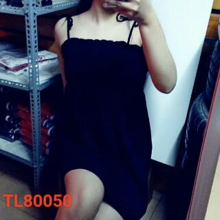 Đầm voan dây cột ko nút