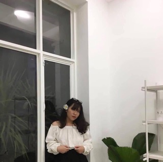 Áo trễ vai QC (đen/trắng - ẢNH THẬT)
