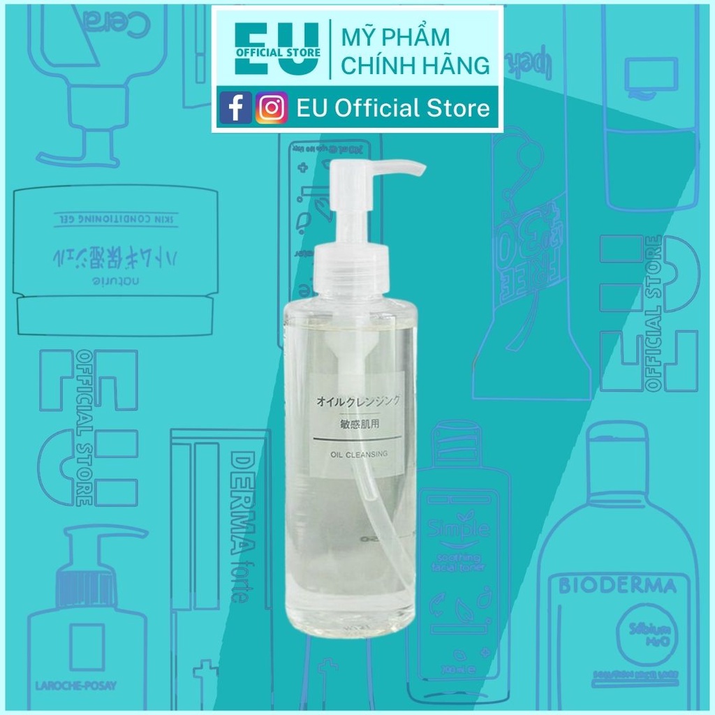 Dầu Tẩy Trang Muji Nhẹ Dịu Da Nhạy Cảm Cleansing Oil Nhật Bản 200ml
