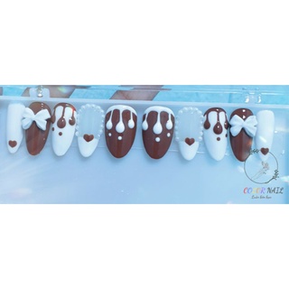 Nail box - Móng up thiết kế : Nơ tim