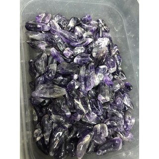 Amethyst Tím vụn bóng nhiều size - set 100g