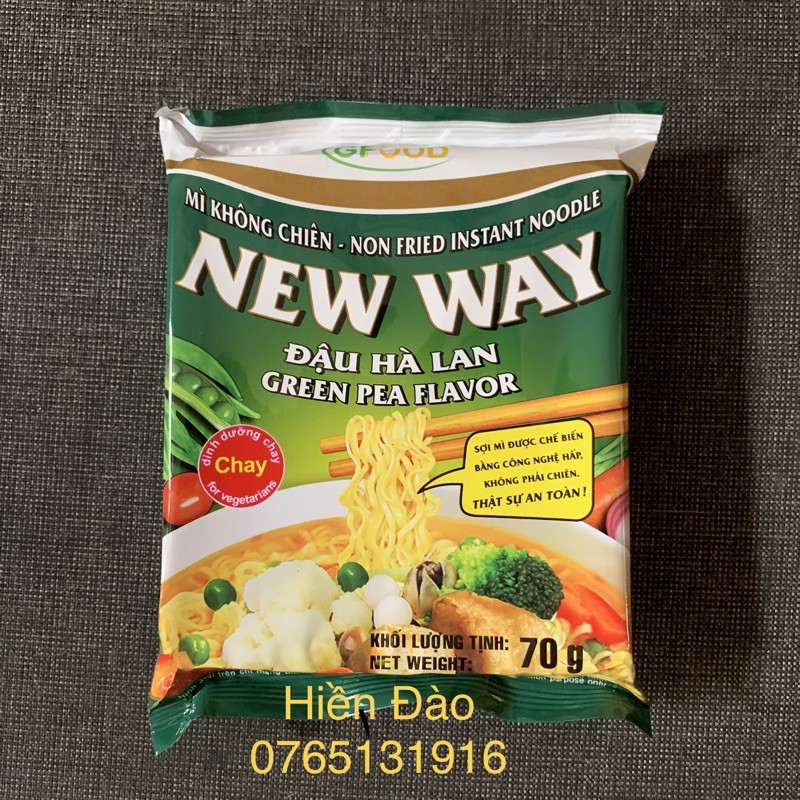 5 Gói Mì Đậu Hà Lan 70 gr ( mì không chiên)