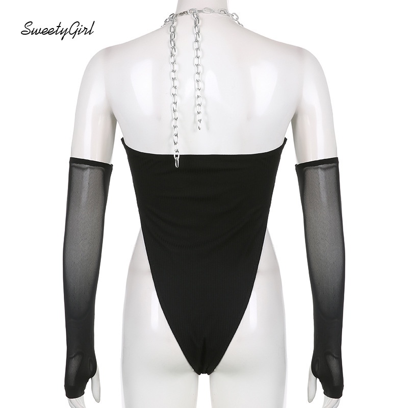 Áo Liền Quần Hở Lưng Dạng Lưới Màu Sắc Quyến Rũ 2022 Cho Nữ