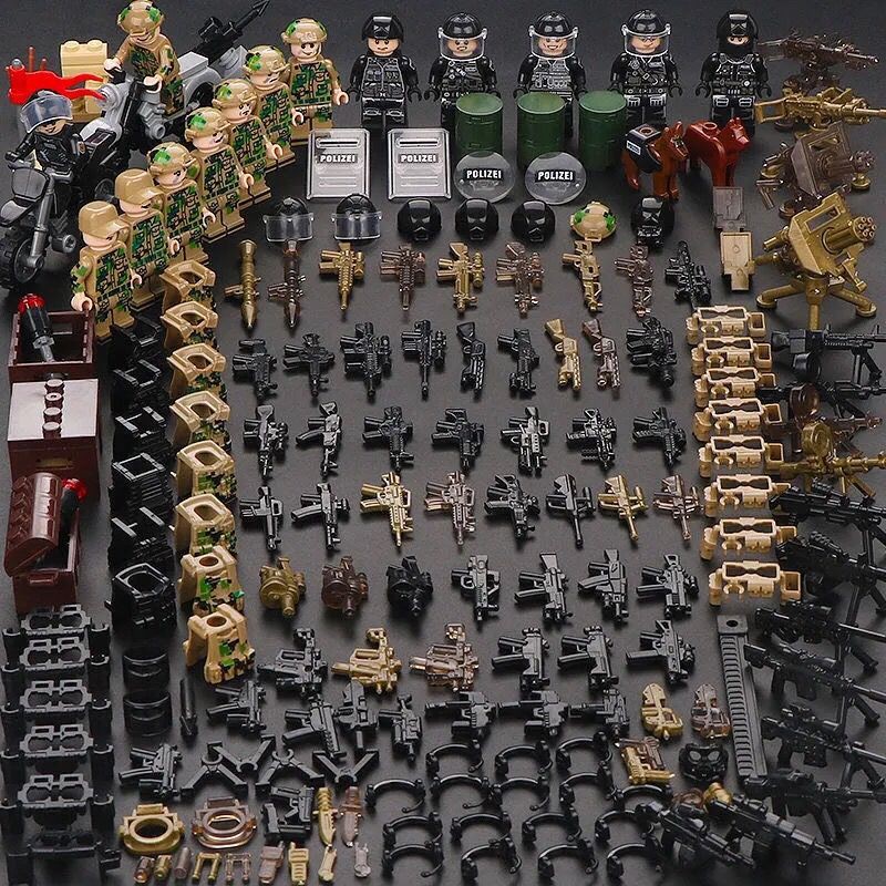 Bộ Đồ Chơi Lắp Ráp Lego Mô Hình Xe Tăng Quân Đội Cho Bé Trai