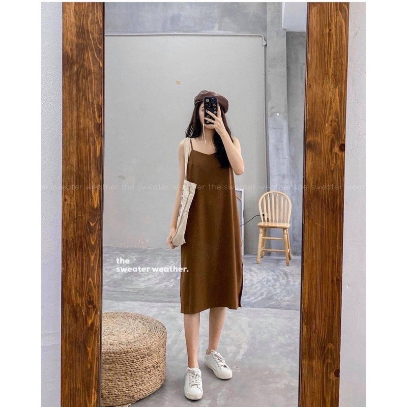 Váy 2 dây 👗 FREESHIP 👗 Đầm 2 dây đũi dáng xuông nhiều màu👗