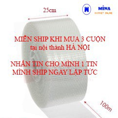 [FREESHIP]  Giấy Bong Bóng Xốp (25cm X 100m) - Màng Xốp Hơi - Xốp Nổ - Gói Hàng - Bọc Hàng - Kích Thước 0.25m X 100 (M)