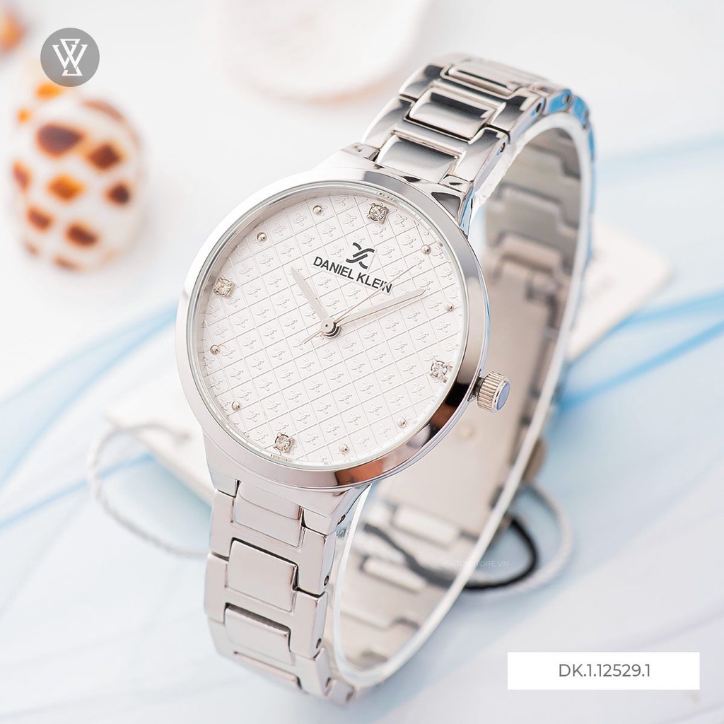 Đồng Hồ Quartz Nữ Daniel Klein Premium Ladies WATCHSTORE DK.1.12529.1 Mặt Kính Khoáng 34mm, Dây Kim Loại, Vỏ Thép