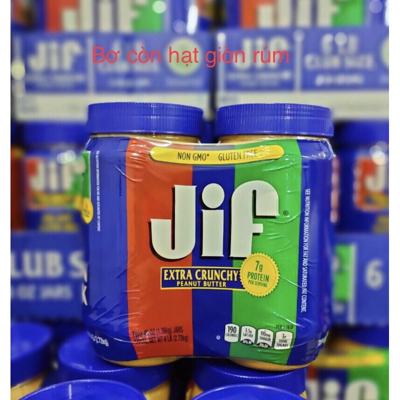 BƠ ĐẬU PHỘNG JiF MỸ hộp 1,36kg nội địa Mỹ