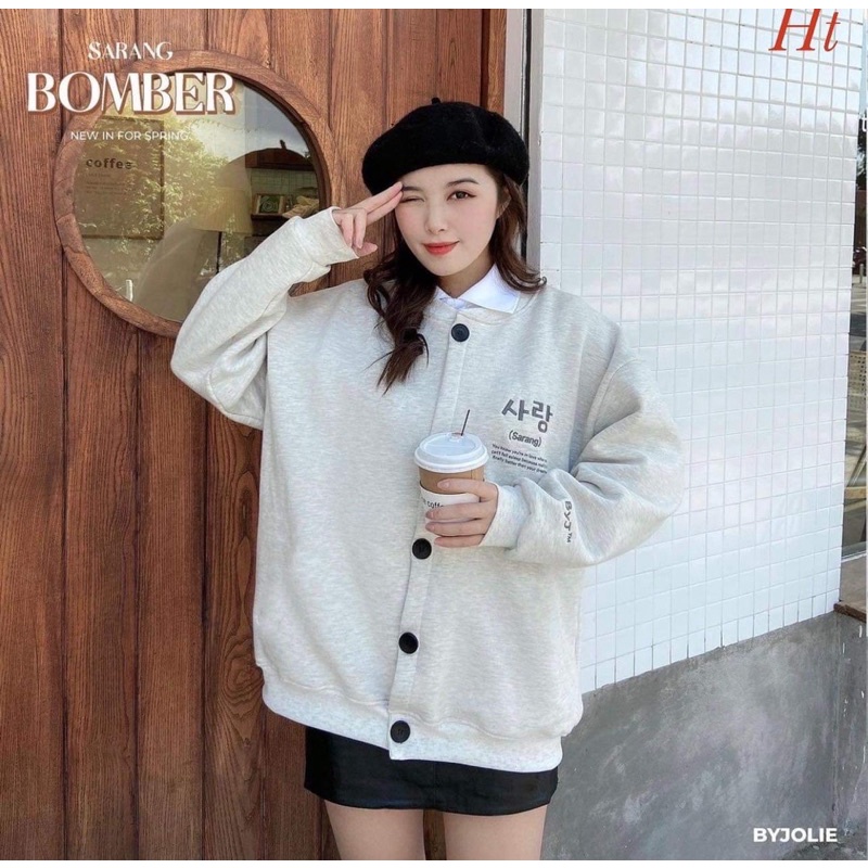 Áo bomber Sarang nỉ bông H2A766