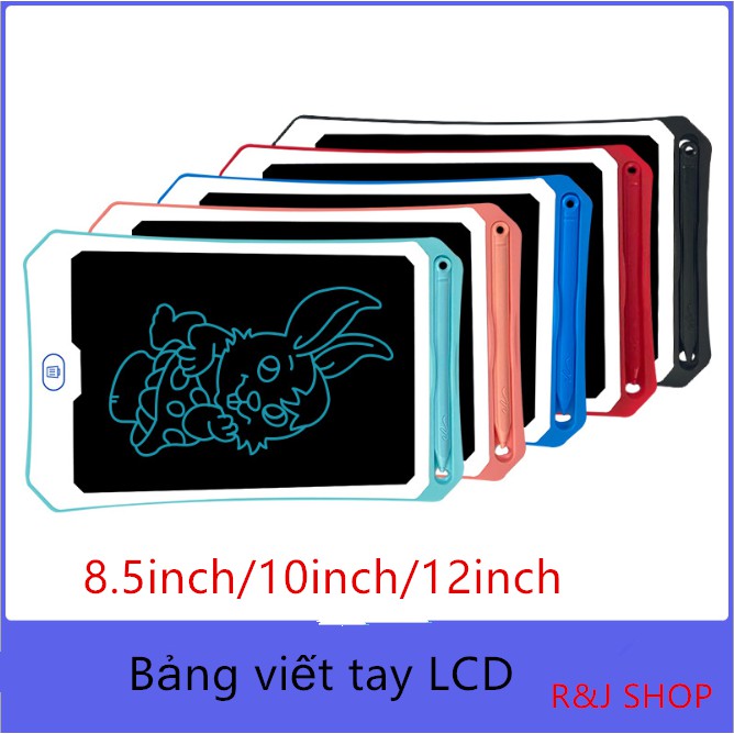 “CHUYÊN SỈ”  Bảng Viết Vẽ Điện Tử Tự Xóa Thông Minh Màn LCD 8.5 inch 10 inch Cho Bé XÓA MỌI CHI TIẾT CHỈ SAU 1 NÚT BẤM