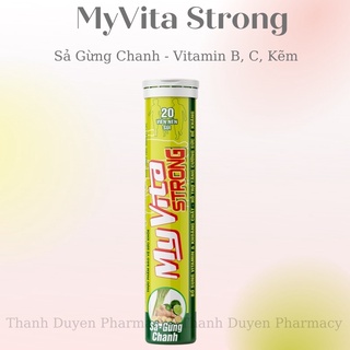 Viên sủi MYVITA STRONG  chiết xuất Sả Chanh Gừng, Vitamin B,C, thumbnail