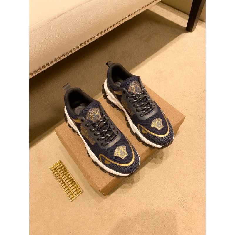 Giày thể thao nam Versace da thật phối vải thoáng khí cao cấp