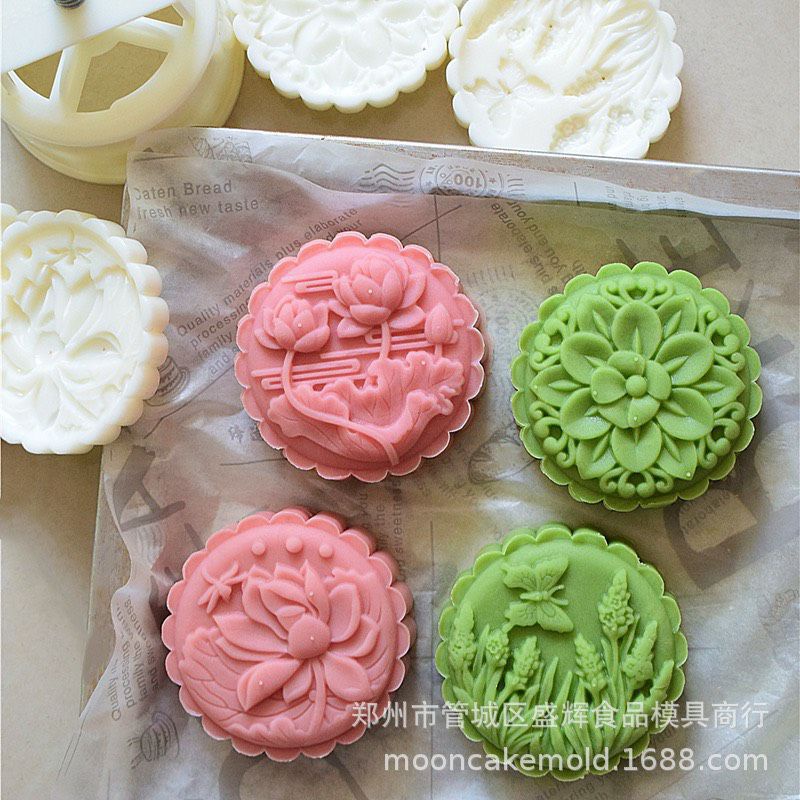 Khuôn hoa sen trung thu150g 221 mẫu mới 2022