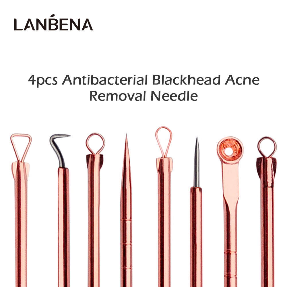 Set 4 dụng cụ loại bỏ mụn đầu đen kháng khuẩn LANBENA | BigBuy360 - bigbuy360.vn