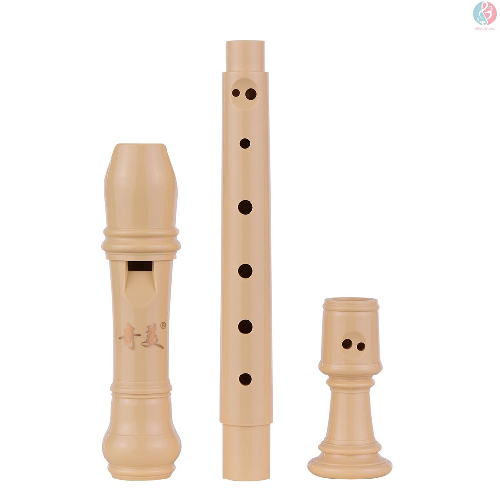 Ống Sáo Soprano 8 Lỗ Có Dây Đeo Ngón Tay Bằng Da Pu