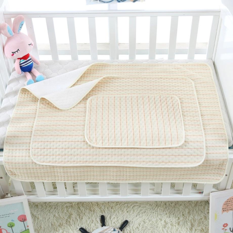 Tấm Lót Chống Thấm Cotton 4 Lớp, Tự Nhiên Siêu Thấm Hút Và Êm Ái Cho Em Bé, Tấm Lót Thoáng Khí Cho Bé, Giặt Được