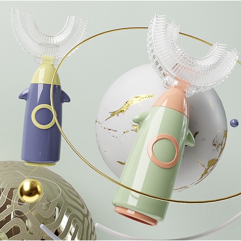 Bàn chải đánh răng cho bé chữ U silicon 1 - 8 tuổi loại đẹp