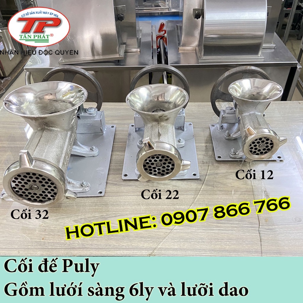 Cối Xay Thịt Size 12, Size 22, Size 32 - Mặt sàn 6mm