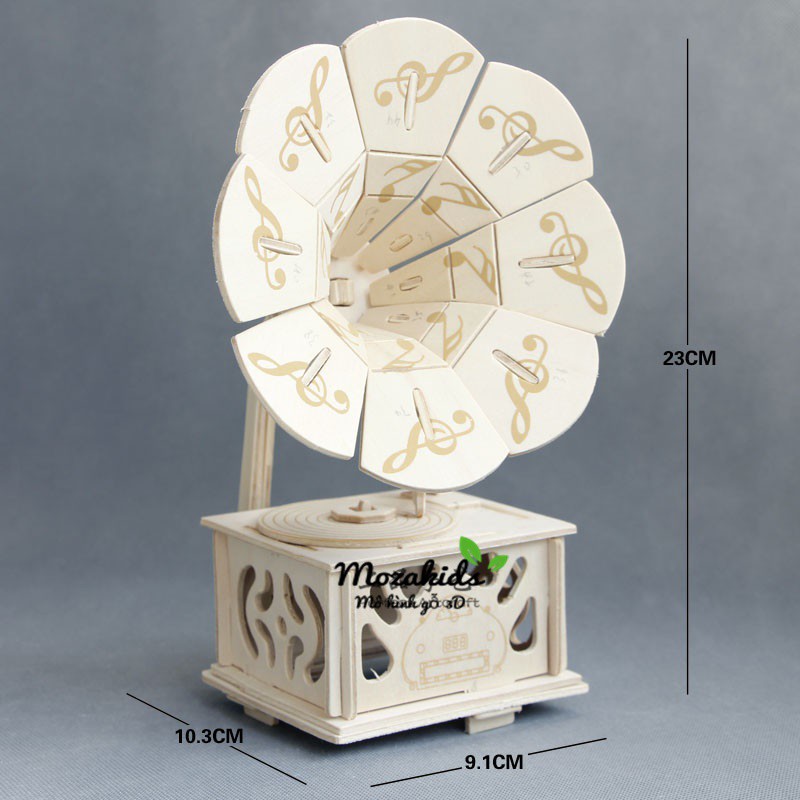 Đồ chơi lắp ráp gỗ 3D Mô hình Máy hát