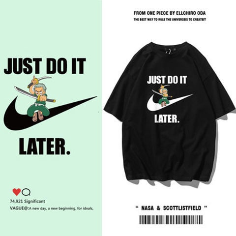 Áo Thun 100% Cotton Tay Ngắn Cổ Tròn Dáng Rộng In Họa Tiết Hoạt Hình Thời Trang Mùa Hè Cho Nam