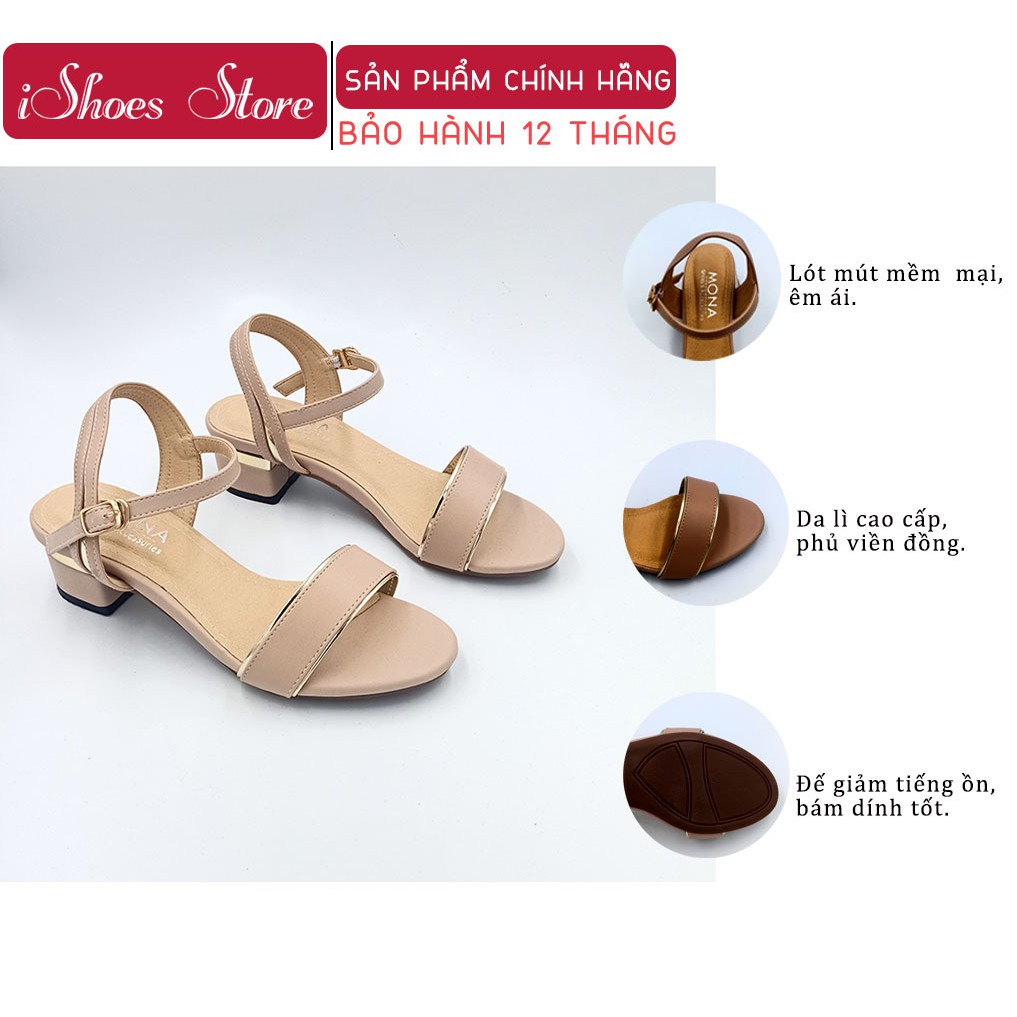 Sandal nữ gót vuông cao 3cm - X147