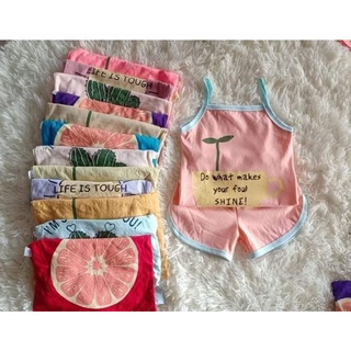 Combo 5 bộ dây mặc nhà cho bé gái 8-18kg nhiều màu