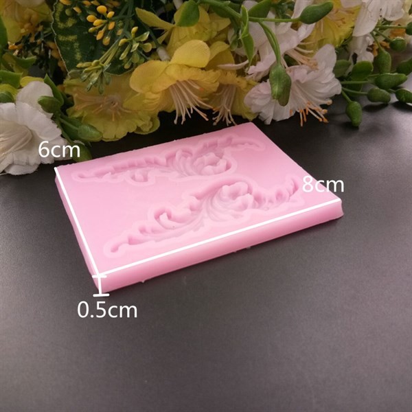 Khuôn Silicone 4D Viền Cong Nhọn 2C