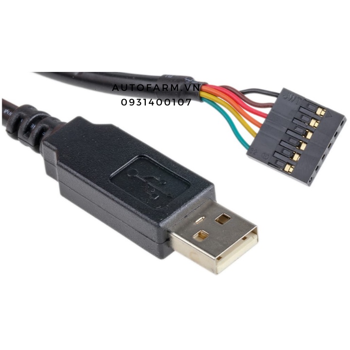 Cáp chuyển USB sang RS232 chipset FTDI-FT232 1.8 mét