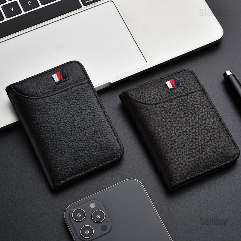 Ví Da Siêu Mỏng Đựng Thẻ / Bằng Lái Xe / Bằng Lái Xe Cỡ Lớn Đa Năng Cho Nam Giá Đỡ