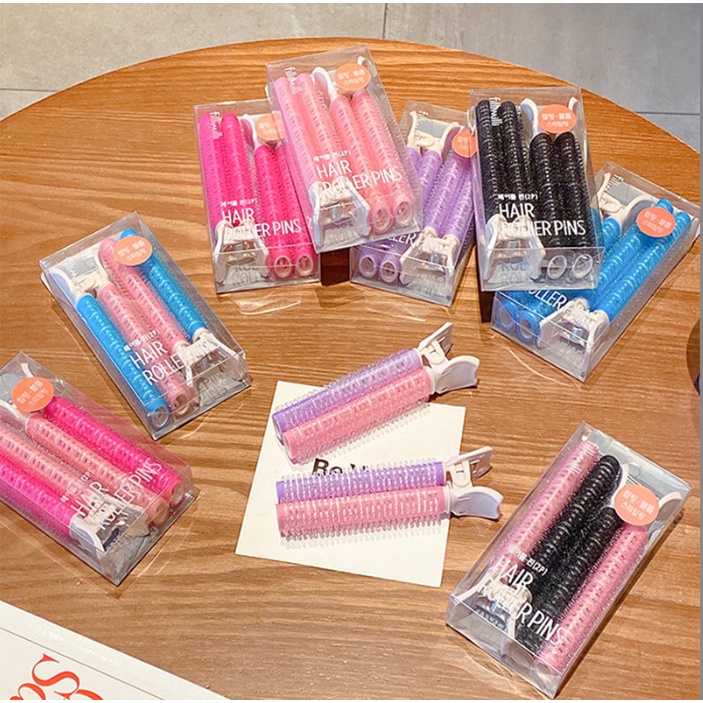 Hôp 2 chiếc kẹp mút uốn phồng chân tóc Hàn Quốc BAG U KMU2