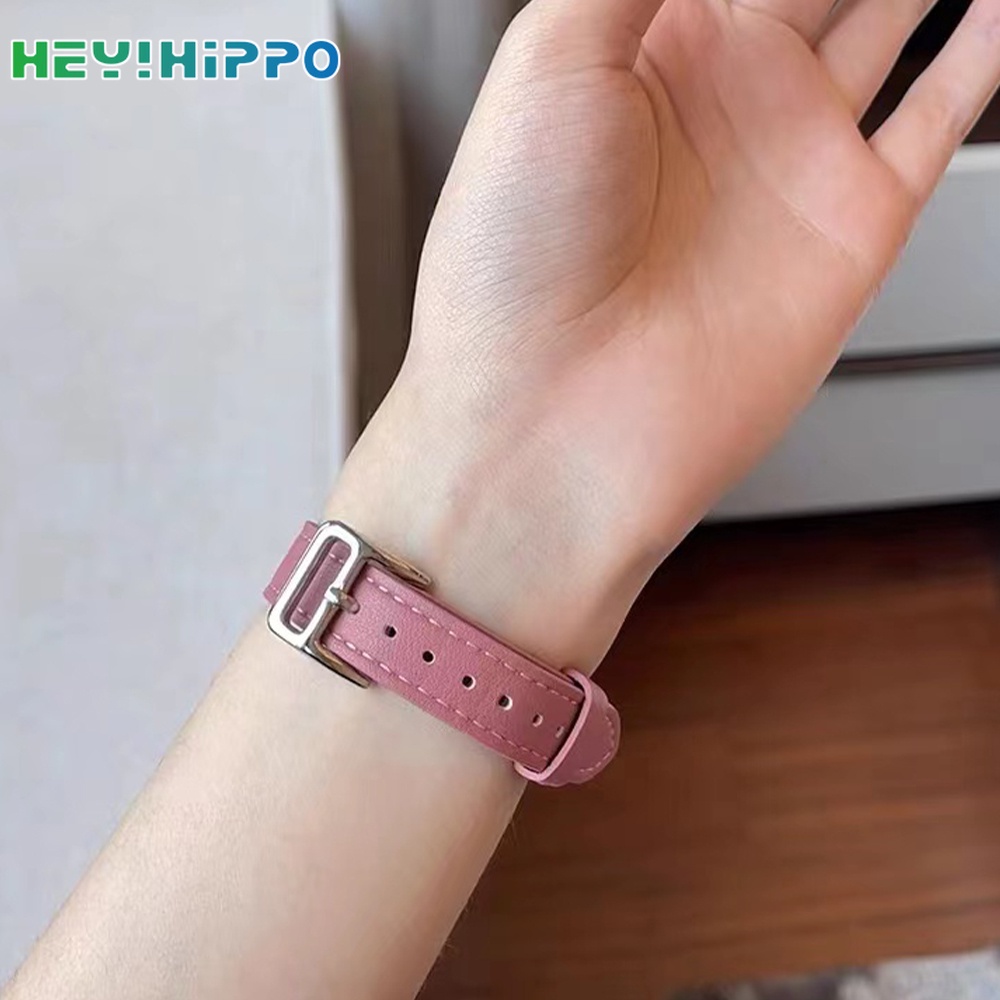 Dây Đeo Bằng Da PU Màu Sáng Cho Đồng Hồ Thông Minh iwatch 45 / 44 / 42 / 41 / 40 / 38mm 7 / 6 / SE / 5 / 4
