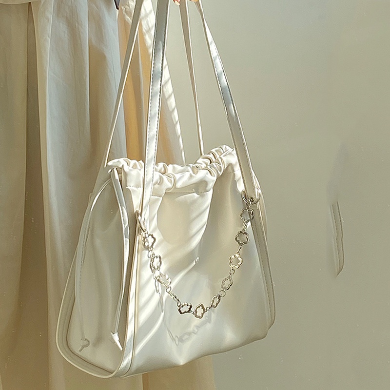 Túi tote Dây Rút Đeo Vai Sức Chứa Lớn Siêu Mềm Cho Nữ