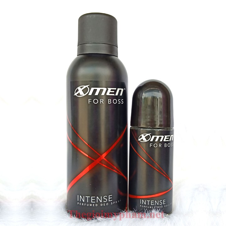 Combo Xịt 150ml+Lăn 50ml /40ml XMEN FOR BOSS INTENSE