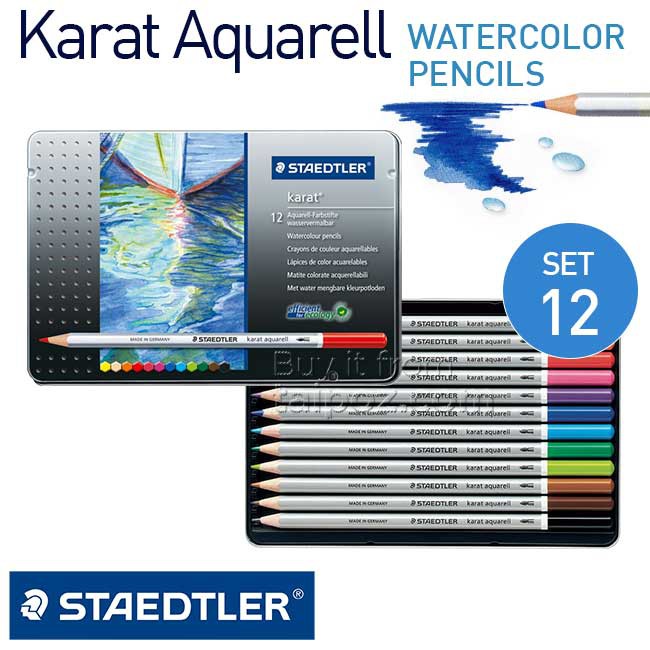 Chì màu nước cao cấp KARAT AQUARELL 125M (Hộp 12 màu,24 màu, 36 màu, 48 màu và 60 màu )