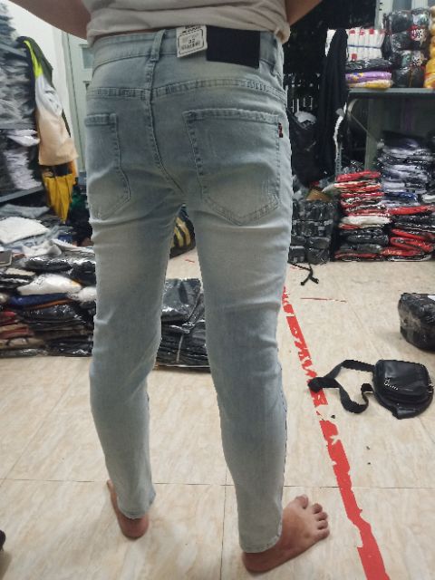 Quần jean nam mẫu rách nhẹ nhàng wash kiểu mới VSK1991