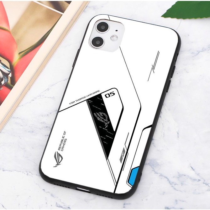 Ốp lưng kính cường lực iPhone 11 - ROG Gaming