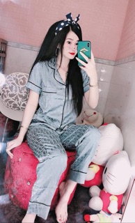 {ẢNH THẬT} Bộ lụa gấm mang nhà cực xinh